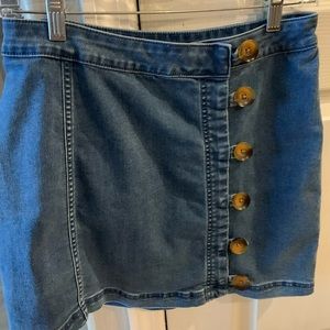 Free People Denim Jeans Skirt Size 6
